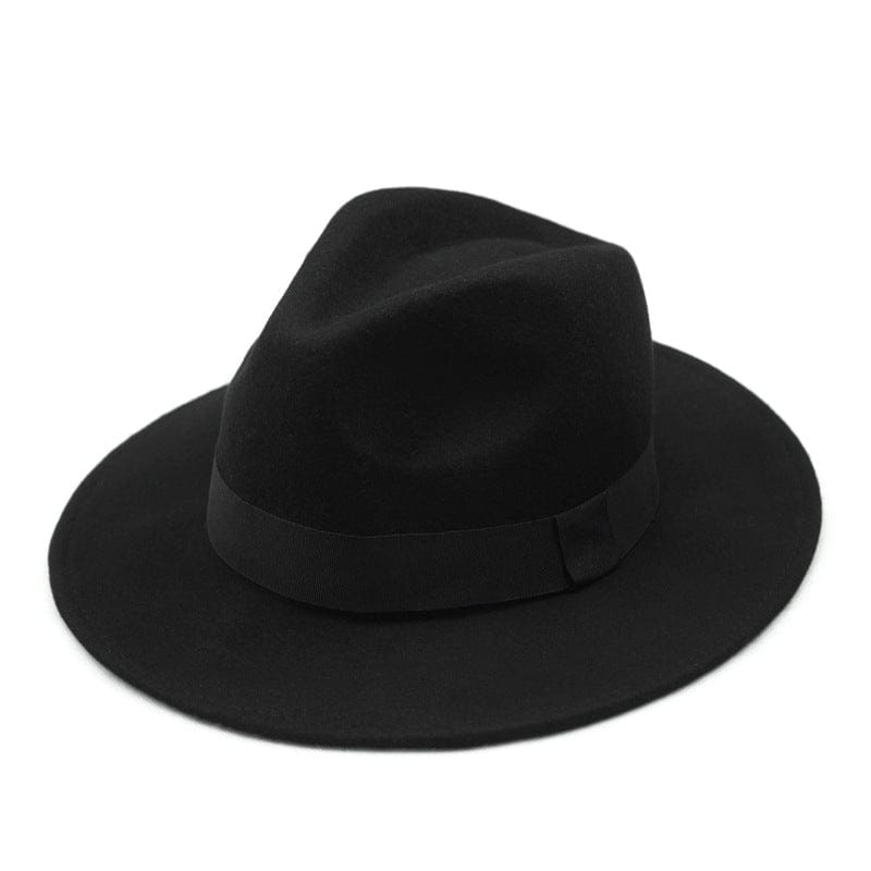 Ever Trend Haus Black / One size / A style Australia Felt Wool Vintage Fedora Hat Products