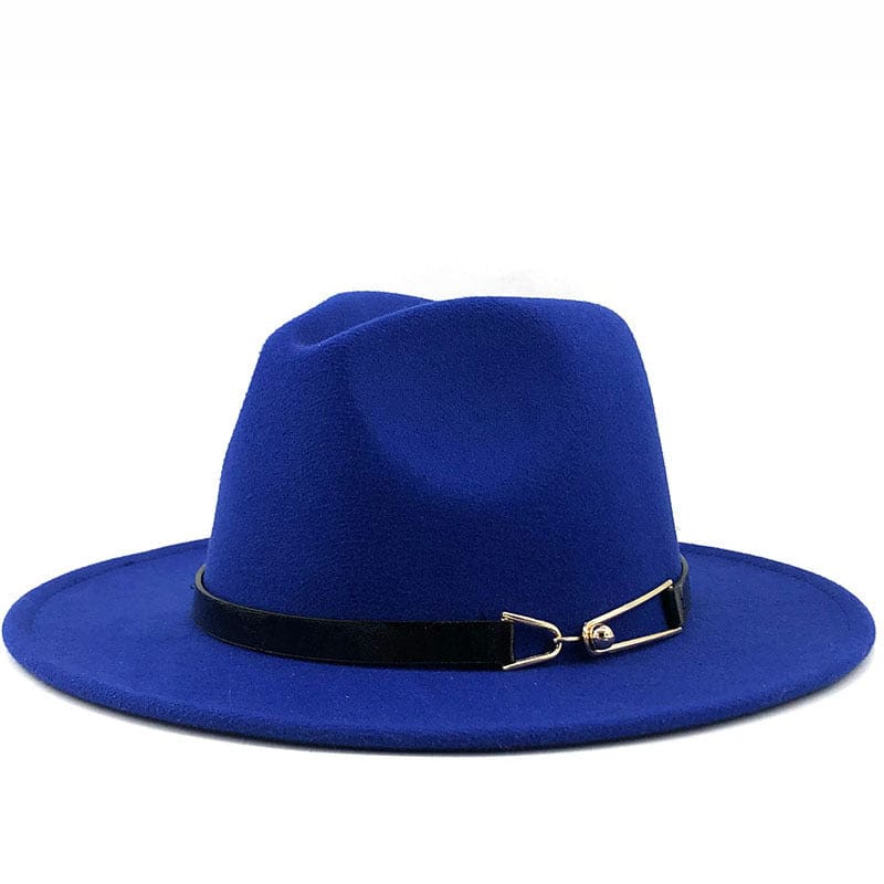 Ever Trend Haus Blue / M Fedora British Vintage Ladies Woolen Hat Products