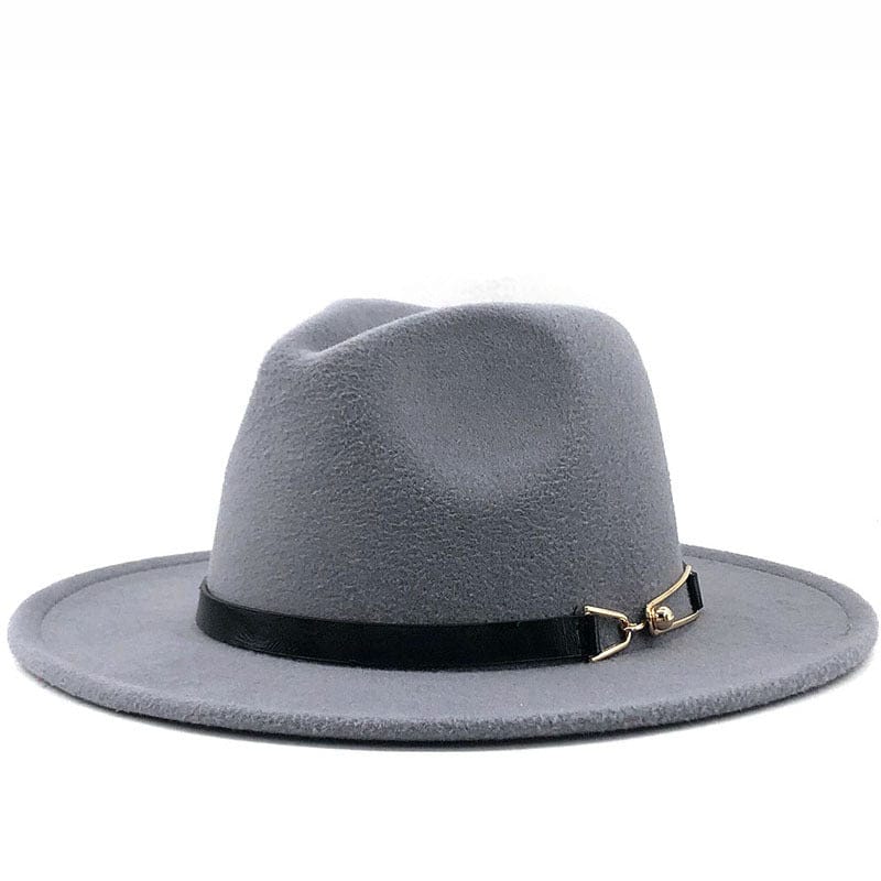 Ever Trend Haus Gray / M Fedora British Vintage Ladies Woolen Hat Products