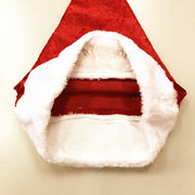 Short plush christmas hat