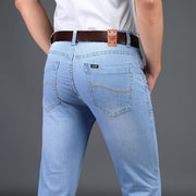 Light Blue Denim Straight Trousers for Youth