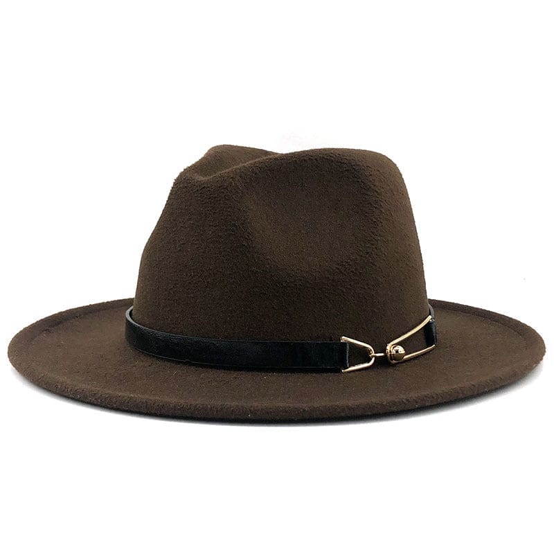 Ever Trend Haus Brown / M Fedora British Vintage Ladies Woolen Hat Products