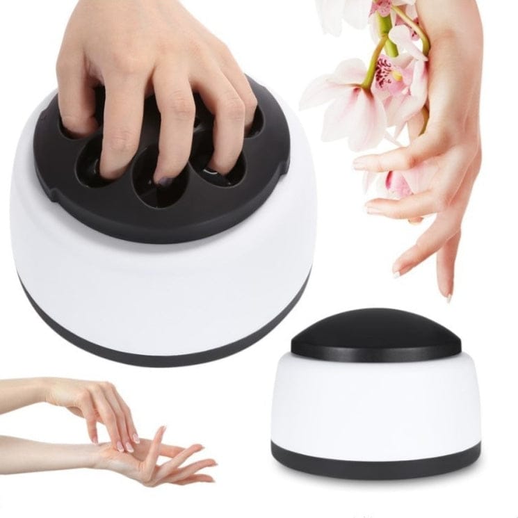 Nail steam pro device in white with LED display for gentle cuticle softening without damaging nails


